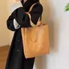 Bolso de Hombro de Papel Dupont Lavado Frotado Bolso Tote de Compras Ecológico Gran Capacidad Bolso de Hombro Simple Retro Procesamiento y Personalización
