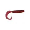 Isca saia canelada de minhoca macia com cauda encaracolada para pesca em mar, adequada para robalo, peixe mandarim e cabeçudo; isca macia de cauda encaracolada de tamanho micro para pesca de fundo