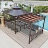 Pabellón al aire libre con patio, villa, carpa parasol, jardín móvil para actividades al aire libre, casa de campo, casa de familia, sala de sol de cuatro esquinas