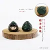 Sândalo Verde Escultura Desenho Animado Pintado Fofo e Divertido Acessório Decorativo Artesanal DIY Pingente de Colar Pingente de Chaveiro Pingente de Bolsa
