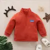Blusas de Bebê para Primavera e Outono para Homens e Mulheres Liquidação Suéteres de Manga Longa para Bebês e Crianças Pequenas Gola Redonda Pulôver Camisetas Básicas Estilo Coreano Transfronteiriço