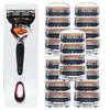 Aparelho de Barbear Universal Novo Modelo Lâmina de Barbear de 5 Camadas Aparelho de Barbear Manual Lâmina de Barbear Manual Rotativa de Cinco Camadas para Homens