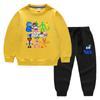 2023 Primavera y otoño nueva ropa infantil transfronteriza suéter para niños pantalones de dibujos animados conjunto de dos piezas bebé algodón traje de manga larga