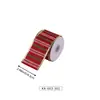 Cinta de lino sintético en stock para decoraciones navideñas, cinta navideña impresa a medida con purpurina, transfronterizo a medida