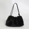 Bolso de Axila Nuevo de Imitación de Visón para Otoño e Invierno, Bolso de Felpa de Moda y Versátil, Bolso de Hombro, Bolso de Mano de Gama Alta, Bolso de Felpa