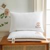 Almohada Tridimensional de Hotel Cinco Estrellas, Núcleo de Almohada de Terciopelo de Plumas, Almohada para Columna Cervical de Adulto para el Hogar, Almohada Bordada Acolchada, Almohada Suave Alta al por Mayor