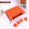 Cabeza de flor de simulación diy rosa de cristal flor de simulación demonio azul Ji rosa dorado flor eterna azul hielo picado caja de regalo