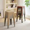 Taburete Cuadrado Escandinavo Taburete Plegable para el Hogar Taburete de Baño Taburete Cuadrado Alto para Adultos Taburete de Plástico Moderno Taburete para Sala de Estar Mesa de Comedor