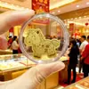 Shuibeike Año del Caballo Hazte Rico 999 Oro Pegatina para Teléfono Móvil 2Mg Hazte Rico Inmediatamente Pegatina Trasera de Lámina de Oro Pequeño Regalo