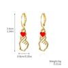 Set de joyería transfronterizo para el Día de San Valentín: pulsera y collar de rosa roja, elegante y sofisticado collar de corazón para el Día de San Valentín