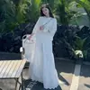 Colección de Verano 2025: Nuevo Conjunto de Falda-Pantalón con Encaje Bordado Pesado Estilo Chino, Vestido de Hada Versátil y Elegante, Atuendo Dulce de Dos Piezas