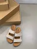 Sandalias de Media Pantufla Estilo Nuevo 2026 para Mujer, Moda Retro Casual con Velcro, Zapatos Planos de Playa para Verano, Estilo Birkenstock