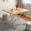 Mesa Plegable para Uso en Casa, Mesa de Comedor Cuadrada Pequeña para Apartamentos Pequeños, Puesto Exterior, Camping, Mesa Redonda Pequeña Simple
