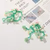 Estilo vacacional de verano color flor borla lirio orquídea diy hecho a mano fresco tocado accesorios para el cabello pendientes material venta al por mayor