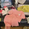 Conjunto de Pijama de Manga Três Quartos Duas Peças de Modal para Crianças Verão Fino para Meninos e Meninas Roupa de Casa para Bebê Suit de Ar Condicionado