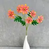 Flores Artificiais com 6 Cabeças para Casamentos de Outono, Salões de Casamento, Arranjos de Flores, Shoppings, Restaurantes, Decoração de Casa, Buquês Artificiais e Montagem de Cenários