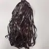 Tira de borda em couro PU tira de pressão de couro cordão de couro fita trançada cordão plano composto de couro têxtil de borda dobrada e acessórios para vestuário