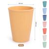 Amazon Explosiones Tazón de Paja de Trigo Taza Plato Vajilla Juego de Tres Piezas para el Hogar Tazón para Arroz Plato Taza para Bebidas Juego de Vajilla