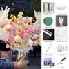 Papel de regalo con forma de mariposa de cristal y sombra de flores, impermeable, transparente, con alas de mariposa rojas y celofán, para floristería.