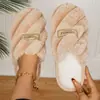 Pantuflas de algodón felpudo trenzado para otoño e invierno para mujer, pantuflas de casa de punta cerrada degradadas, engrosadas, cálidas, de suela suave, antideslizantes para interiores