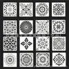 Amazon Mandala Mandala Plantilla de Pintura Asistida Plantilla de Pintura de Pared Tablero de Decoración de Muebles Plantilla de Pintura Hueca
