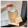Bolsa Feminina Nova 2025 Textura Bolsa Transversal Design Nicho Super Popular Bolsa Balde Última Popular Bolsa Pequena Retrô