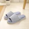 Pantuflas Rayadas de Hospitalidad para el Hogar, Suela Suave para Interiores, Pantuflas Ligeras y Transpirables para el Hogar, Pantuflas de Lino para Todas las Estaciones para Parejas, Hombres y Mujeres, Viaje