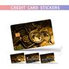 Pegatina de vinilo tipo skin para tarjeta de crédito de 4 piezas tarjeta de débito tarjeta de transporte tarjeta bancaria personalizada antiarañazos antideslizante