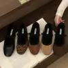 Zapatos de Felpa con Cordones Estilo Retro Francés para Mujer, Nuevo Estilo Otoño e Invierno 2026, Zapatos de Ballet Suaves y Versátiles, Zapatos de Algodón
