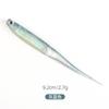 Comércio Exterior Transfronteiriço Atacado Cauda Pontuda Peixe Arco-Íris Luya Isca Macia Peixe-Cabeludo 9.2CM2.7g Material PVC Isca para Robalo