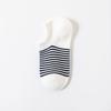 Calcetines casuales y versátiles de algodón a rayas para mujer, para primavera y verano, deportivos, absorbe el sudor, transpirables, delgados, frescos, casuales para mujer