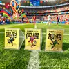 Pegatinas para Teléfono Móvil de Oro Puro 999, Pegatinas Doradas Temáticas de Fútbol de 2 mg, Tarjetas Doradas Personalizadas para Eventos Corporativos Temáticos de la Copa del Mundo