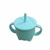 Taza de Aprendizaje para Beber de Bebé Transfronteriza Pingüino de Dibujos Animados Taza Anti-Atragantamiento para Bebés Taza con Popote de Silicona Taza de Agua para Niños Portátil