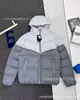 Chamarra con Capucha de Algodón Cross-NK para Hombre Invierno Engrosada Calidez Acolchada Bloque de Color Resistente al Viento Deportiva Casual Ropa de Abrigo Sudeste Asiático