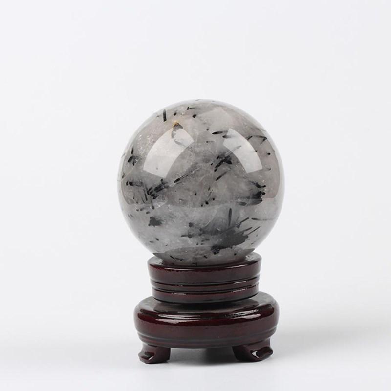 Black tourmaline crystal ball