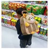 Nova Mochila Infantil de Ursinho Fofo 2026, Mochila Leve de Tecido Oxford para Meninos e Meninas, Bolsa para Passeio de Bebê no Jardim de Infância