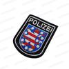 Chaleco Táctico Polizei Alemán con Letras Inglesas y Parche de Tela Bordado en la Espalda, Tira de Velcro en el Pecho y Brazalete