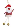 Novas Decorações de Pingente para Árvore de Natal para Idosos Estrela de Cinco Pontas Acessórios para Árvore de Natal Pequeno Pingente Sino Decoração de Natal
