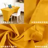 Capa de Mesa Elástica de Seda Leite Transfronteiriça para Eventos de Casamento ao Ar Livre, Conferências, Coquetéis, Capa de Mesa Elástica Stretch para Banquete Venda por Atacado