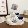 Zapatillas Deportivas Estilo Dopamine Girly Heart Versión Coreana para Mujer Verano 2025 Nuevo Nicho Versátil Punta Redonda Estudiante Zapatos Blancos