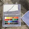Kit de Tintas Aquarela 24 Cores 36 Cores Tinta Sólida para Nail Art Iniciantes Kit Inicial de Pintura Portátil Atacado
