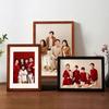 Porta-Retrato de Família Montado na Parede Porta-Retrato Vazio com Cantos Arredondados Porta-Retrato de Madeira Sólida Estrutura de Montagem Suporte de Exibição Impressão de Foto 10 polegadas Porta-Retrato de Madeira A4