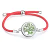 Cuerda Roja Moda Sencilla Difusor de Aceites Esenciales Aromaterapia Caja Pequeña Pulsera Redonda Accesorios de Joyería Caja de Fragancia Decoraciones