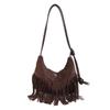 Moda personalizada Tassel grande capacidade Nova Chegada 2024 Retrô Popular Simples Ombro Crossbody Bolsa Axila