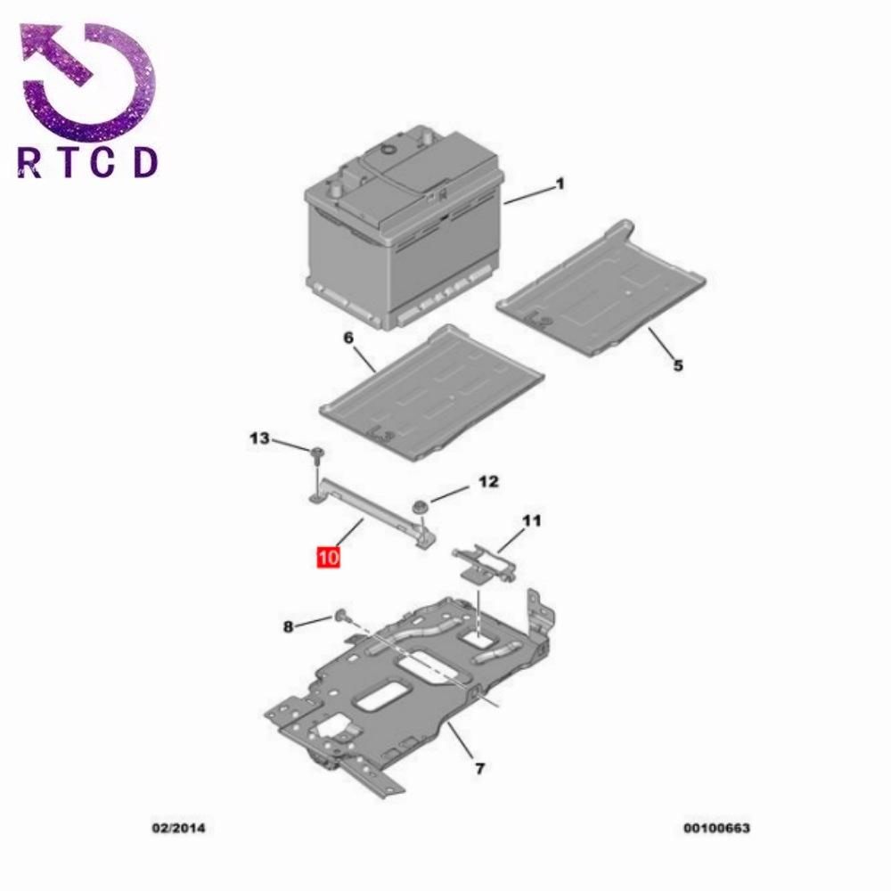 9804959780蓄电池压板6