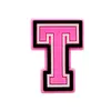 Accesorios para Zapatos Rosas con Letras y Números de Venta Caliente Transfronterizos, Bolsos Bogg, Hebillas Decorativas Desmontables para Zapatos DIY