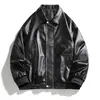 Estilo Nuevo 2024 Primavera y Otoño Duffy Atractiva Chaqueta de Cuero para Motociclista Hombres Primavera y Otoño Holgada Casual Chaqueta de Cuero Americana Sentido Avanzado