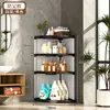 Estante de Almacenamiento para Baño, Estantería de Esquina para Baño de Pie, Gabinete de Almacenamiento, Estante de Esquina para Snacks, Estante de Cocina Multicapa para Sala de Estar