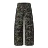 Pantalones de pierna ancha camuflados para hombre, estilo urbano moderno, estilo deportivo de montaña, estilo de ropa de trabajo para exteriores, pantalones casuales de corte holgado