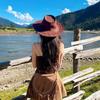 * Gratis * Sombrero de vaquero occidental sombrero para el sol sombrero de mujer con ala ancha sombrero para el sol Xinjiang Xizang Yunnan turismo foto sombrero de playa